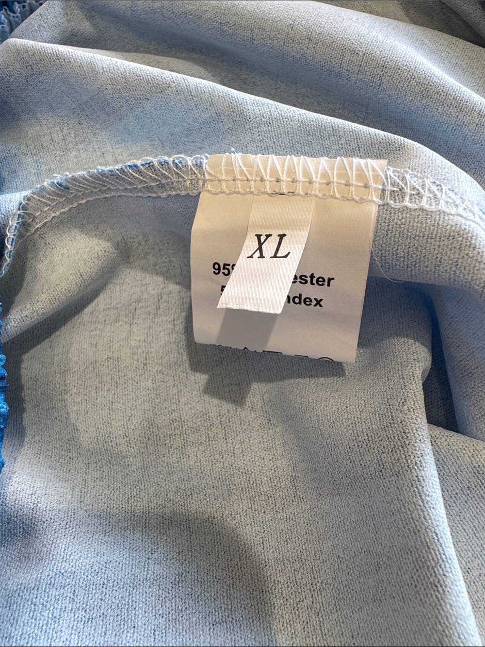 Bright Blue Wide-Leg Striped Pants #469 - Picture 3 of 4